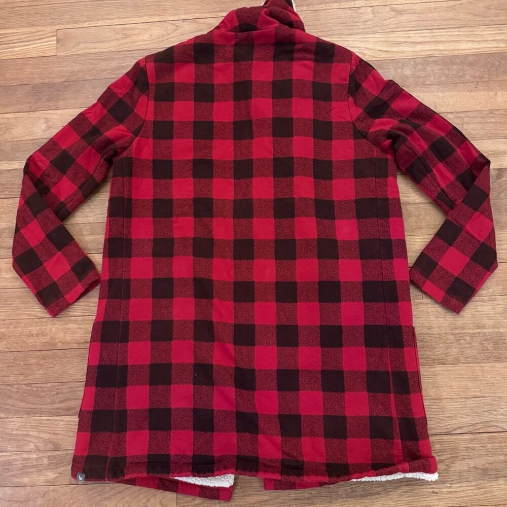 Eddie Bauer Women's Red Buffalo Plaid Sherpa Lined Cardigan - Size M
b91 - Picture 4 of 4